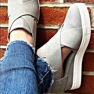 Ccocci grey wedge shoes